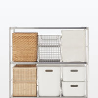 無印良品 ステンレスユニットシェルフ ステンレス棚セット ワイド 小 幅86×奥行41×高さ83cm 良品計画