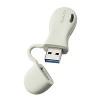 USBメモリ 32GB USB A 一体型 キャップ式 グリーン MF-JRU3032GGR エレコム 1個