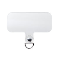 スマホ ストラップホルダー シート ケーブル穴用 1口タイプ 2枚入り クリア P-STHD1CR エレコム 1個（直送品）