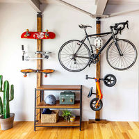 平安伸銅工業　LABRICO(ラブリコ)　ロードバイクハンガー ブラック　SXK-519　6個（直送品）