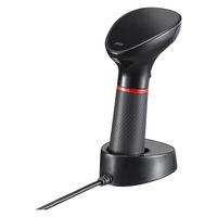 サンワサプライ ワイヤレス2次元バーコードリーダー(2.4GHzワイヤレス) BCR-WL2D1BK 1個（直送品）