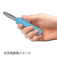 サンスター文具 スティッキール はさみ KIDS 子供用 右手用 ブルー S3720136 1個