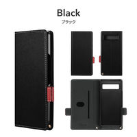 Google Pixel 7a 薄型・軽量PUレザー手帳ケース 「Twoal W」 ブラック（直送品）