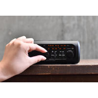 防災ラジオライト ドリテック さすだけ充電ラジオライト3 ブラック PR-323RBK 1台