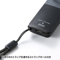 サンワサプライ レーザーポインター LP-GL1008BK 緑色レーザー 充電式 連続使用70分（直送品）