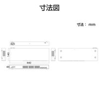 エレコム １０００ＢＡＳＥーＴ対応　スイッチングハブ２４ポート／３年保証 EHB-SG2B24 1個