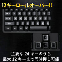 キーボード 有線 MMOゲーミング ハードウェアマクロ メンブレン ブラック TK-DUX30BK エレコム 1個