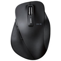 ワイヤレスマウス 無線 2.4GHz ブルーLEDマウス 握りの極み Lサイズ M-XGL10DBBK エレコム 5個