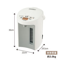 象印マホービン VE電気まほうびん CV-GV30-WA 1台