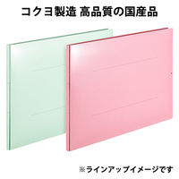 コクヨ アスクル 共同企画 背幅伸縮ファイル PPラミネートA3ヨコ ピンク 10冊 オリジナル
