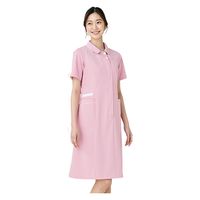 住商モンブラン ナースワンピース 半袖 ピンク/白 3L MN700-1301 1枚　白衣（直送品）