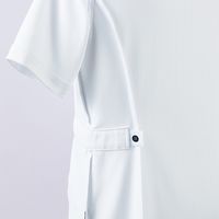 住商モンブラン マタニティスクラブ 半袖 白/ネイビー M MS900-0183 1枚　スクラブ（直送品）