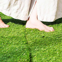 三栄コーポレーション 人口芝パネル 人口芝タイル 32枚セット 芝丈35mm A1-GRAS30TILE_AS 1セット(32枚)（直送品）