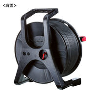 サンワサプライ 屋外用巻取り延長CAT6A LANケーブル KB-MKE21BK 1個（直送品）