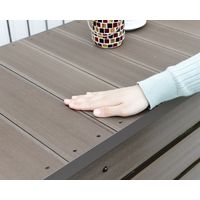 YAMAZEN エアコン室外機カバー 人工木 国内最大級のエアコン室外機(29畳用)にも設置可能 MWAC-110(DBR) 1台