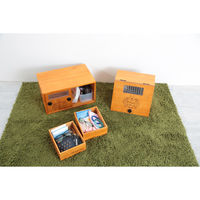 オスマック プーさんの引出し付き引き戸小物収納庫 PHK-4025LB 1個（直送品）