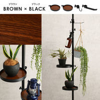 【軒先渡し】萩原 突っ張りポールラック 幅430×奥行430×高さ1870～2640ｍｍ ホワイト KTR-3113WH 1台（直送品）