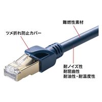 サンワサプライ カテゴリ6A SFTPハンダ産業用LANケーブル(ネイビーブルー・15m) KB-HS6A-15NV 1個
