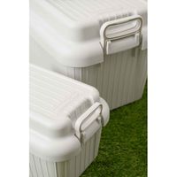 SANKA 収納ボックス 座れる 幅59×奥行39×高さ38cm ベリアスボード M 日本製 グレー 302293 1個（直送品）