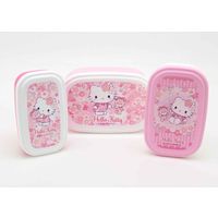 オーエスケー お弁当箱 シール容器 3個入 入れ子式 ハローキティ サクラ 子供 316991 1個（直送品）
