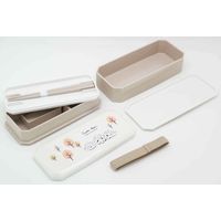 オーエスケー お弁当箱 2段 600ml 松花堂 hedgehog 380442 1個（直送品）