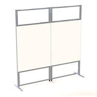 サンテック CFパネル セミオープン クロスタイプ 幅900×高さ1869mm ライトグレー CF-0919SS-LG 1台（取寄品）