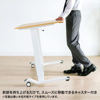 サンワサプライ ガス昇降デスク 幅1200×奥行600×高さ683～1070mm ホワイト×ホワイト ERD-G12060W 1台（直送品）