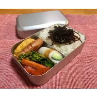 大一アルミニウム製作所 弁当箱 1段 400ml アルミ 角丸型 384443 1個（直送品）