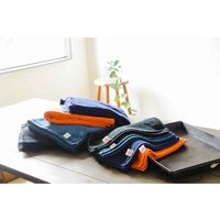 旭紡績 フェイスタオル 泉州 34×80cm いとやのタオル ペルーコットン 日本製 黒 327635 1個（直送品）