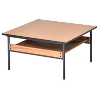 B.Bファニシング Francis センターテーブル 幅750×奥行750×高さ400mm FRCT0090MEBRN 1台（直送品）