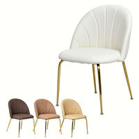 B.Bファニシング マーメイドレザーチェアー ホワイト ONDC-0075LWH 1脚（直送品）