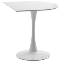 B.Bファニシング ハーフラウンドテーブル 幅700×奥行700×高さ720mm ホワイト ONDT0123TOWHT 1台（直送品）