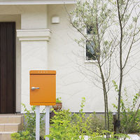 美濃クラフト かもんポスト　ＰＡＳＴ（パスト）右開き　メタリックシルバーＰＳＴーＲーＭＳ 110950 1台（直送品）