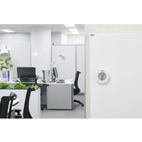 タニタ 温湿度計 時計 温度 湿度 デジタル 卓上 マグネット ホワイト TT-585-WH 5個