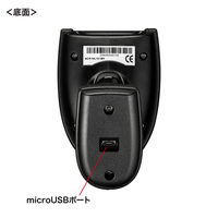 サンワサプライ 2.4Gワイヤレス1次元バーコードリーダー BCR-WL1D1BK 1個（直送品）