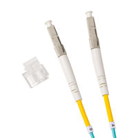 サンワサプライ メガネ型光ファイバケーブル（マルチ50μmOM4、LC×2-LC×2、1m） HKB-OM4LCLC-01 1個（直送品）