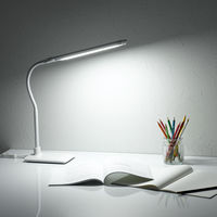 デスクライト LED スタンドライト 調光 2灯 昼光色 830lm SDL13D01WH ヤザワコーポレーション 1台