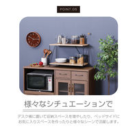 不二貿易 EZBO ワイヤーラック ２段 幅620×奥行310×高さ387mm オークナチュラル 77559 1台（直送品）