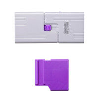 【処分品】サンワサプライ SDカードスロット取付けセキュリティ（eセキュリティ・バイオレット） SLE-27-V 1セット（直送品）