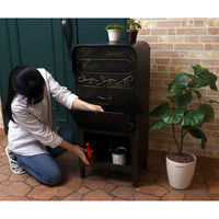 【軒先渡し】ヤマソロ ORIANA オリアナ ラージスタンドポスト 宅配ボックス ブラック 幅400mm 1台（直送品）