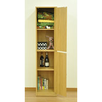 エイ・アイ・エス 2ドア収納ボックス ナチュラル 幅395×奥行380×高さ1667mm GTBX-002 NA 1台（直送品）