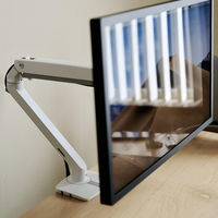 エルゴトロン MXV モニターアーム スリムタイプ ホワイト 34インチ(3.2～9.1kg)まで VESA規格対応 45-486-216 1台