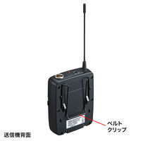 サンワサプライ ワイヤレスヘッドマイク(MM-SPAMP4/7用) MM-SPAMP4WHS 1個