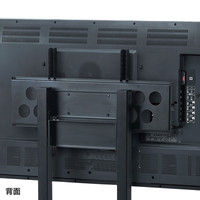 サンワサプライ 55～65型対応手動上下昇降液晶ディスプレイスタンド ブラックCR-PL30BK 幅1000×奥行710×高さ1657～1917mm（直送品）