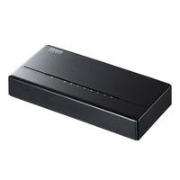 サンワサプライ スイッチングハブ(8ポート・マグネット付き) LAN-SWHP801BK 1個（直送品）