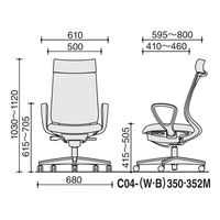 【組立設置込】コクヨ ミトラ2 メッシュ アディショナルバック ランバー無 サークル肘 黒脚 ウレタンキャスター 白灰×ライトオリーブ １脚（直送品）