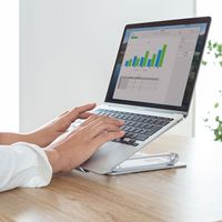 PCスタンド ノートパソコン用アルミスタンド（角度・高さ調整タイプ） PDA-STN58S 1台　サンワサプライ（直送品）