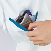 住商モンブラン スクラブ レディス 半袖 ダークネイビー/バーガンディ 73-2282 1枚　スクラブ（直送品）