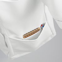 住商モンブラン ナースジャケット 半袖 オフホワイト/ピンク LW812-12 1枚　白衣（直送品）