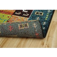 イケヒコ イビサ ラグ 丸 1600mm ネイビー 1320370190301 1枚（直送品）